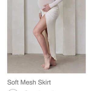 Bumpsuit Soft Mesh Skirt ivory